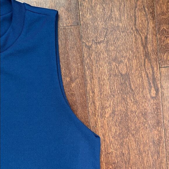 Topshop Blue Cutout Midi Bodycon Dress, Super Cute and Unique Cut, Size 2 - Picture 6 of 13